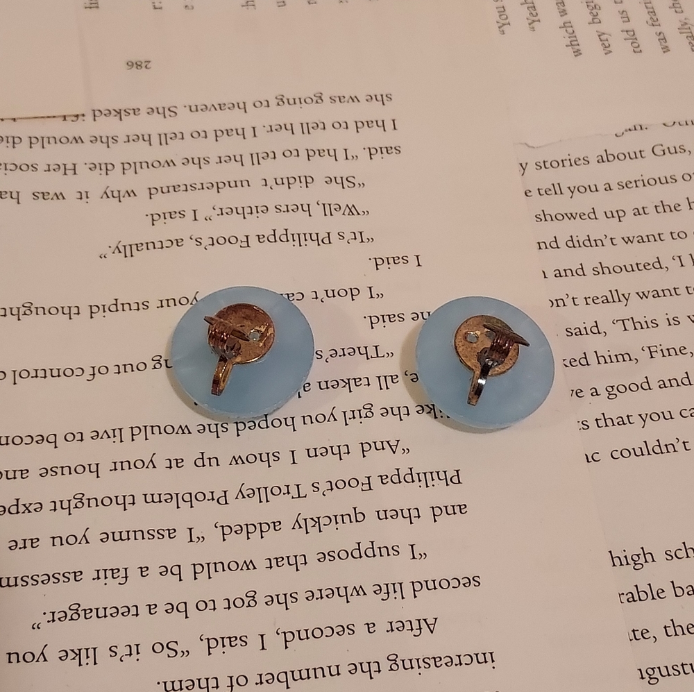 Blue earrings